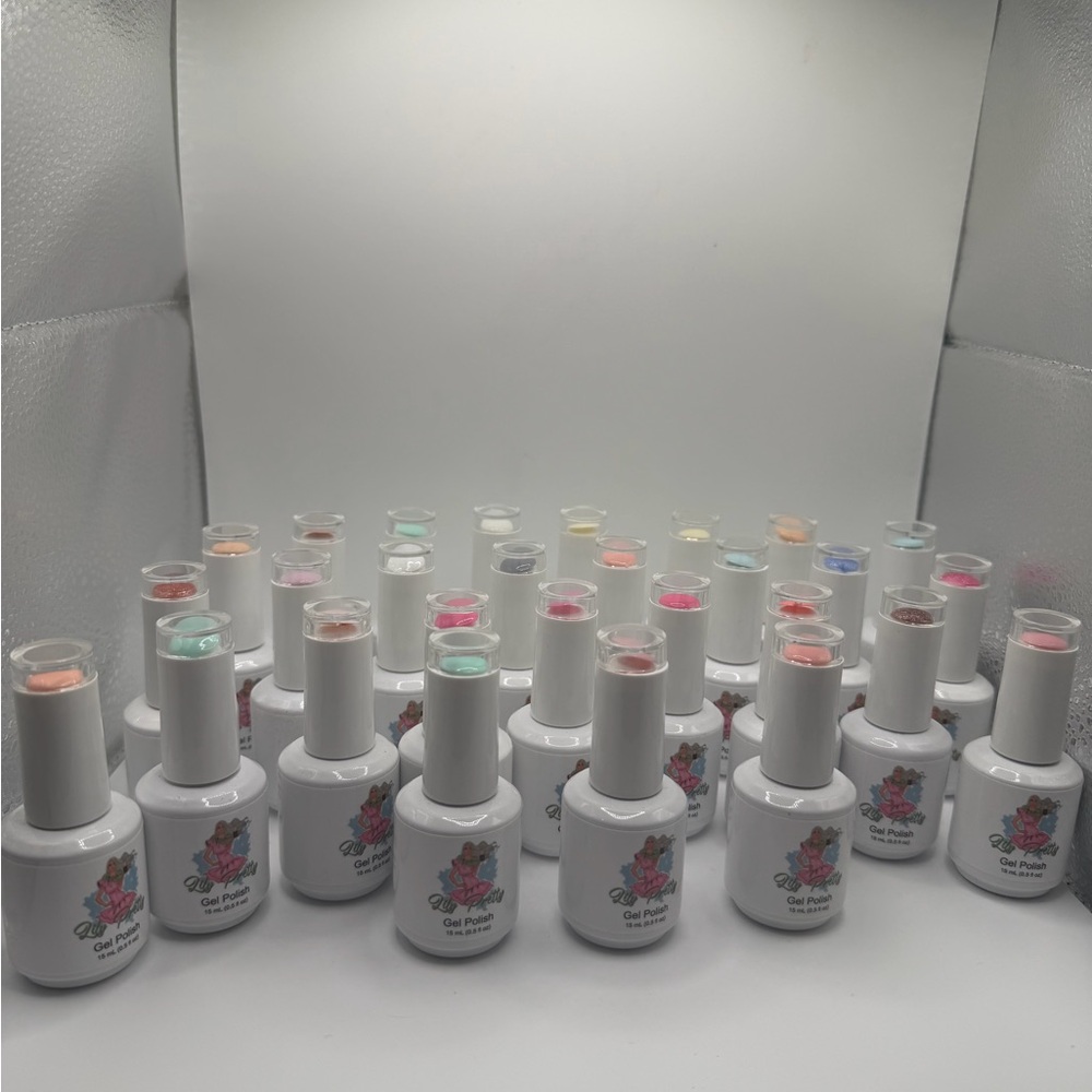 Lily Pretty Gel Polish 28 Color Set Limited Edition Professional Nail Bundle